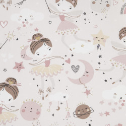 Printed Cotton DEMILUNE Soft Multicolored / Gold22